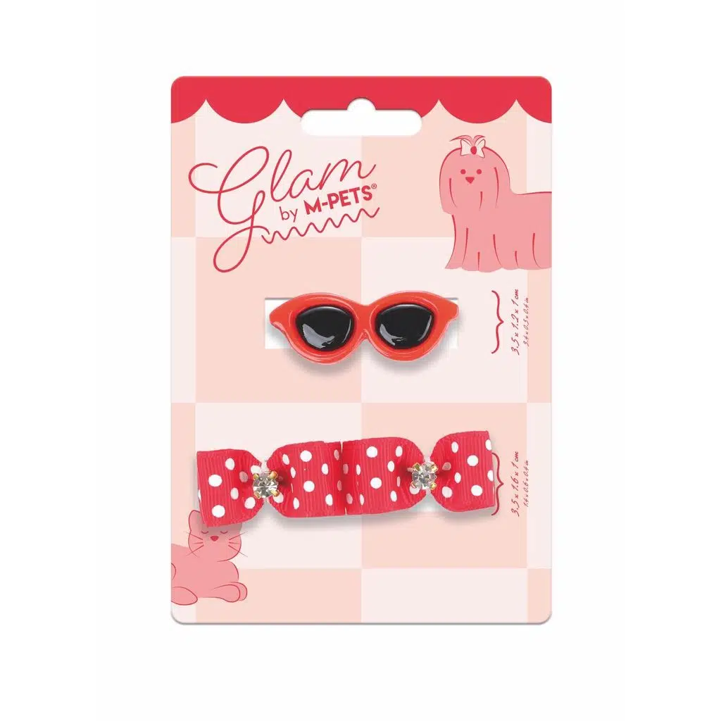 M-PETS GLAM KÖPEKLER İÇİN AKSESUAR TOKA RED