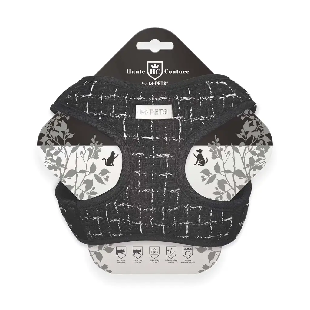 M-PETS HAUTE COUTURE KEDİ GÖĞÜS TASMASI BLACK