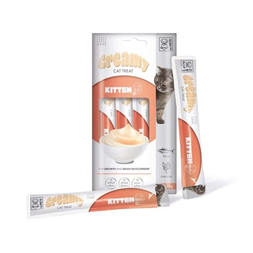 M-PETS Kitten Yavru Creamy Kedi Ödülü 4X15GR