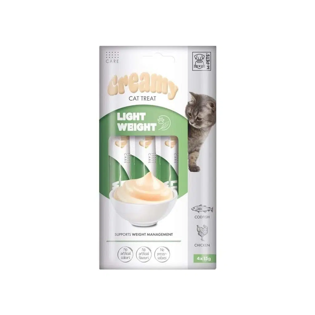 M-PETS Lıght Weight Creamy Kedi Ödülü 4X15GR