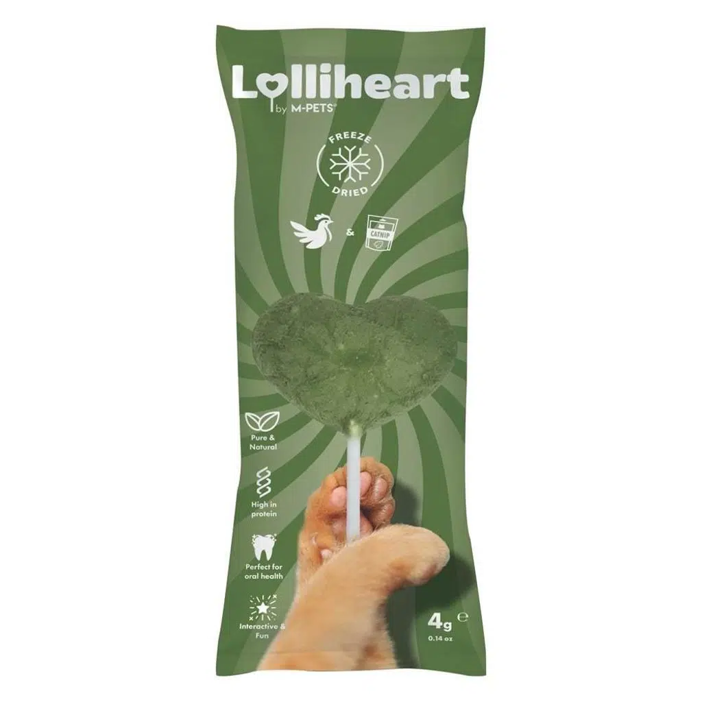 M-PETS LOLLİHEART CATNİPLİ KEDİ ÖDÜLÜ 4GR