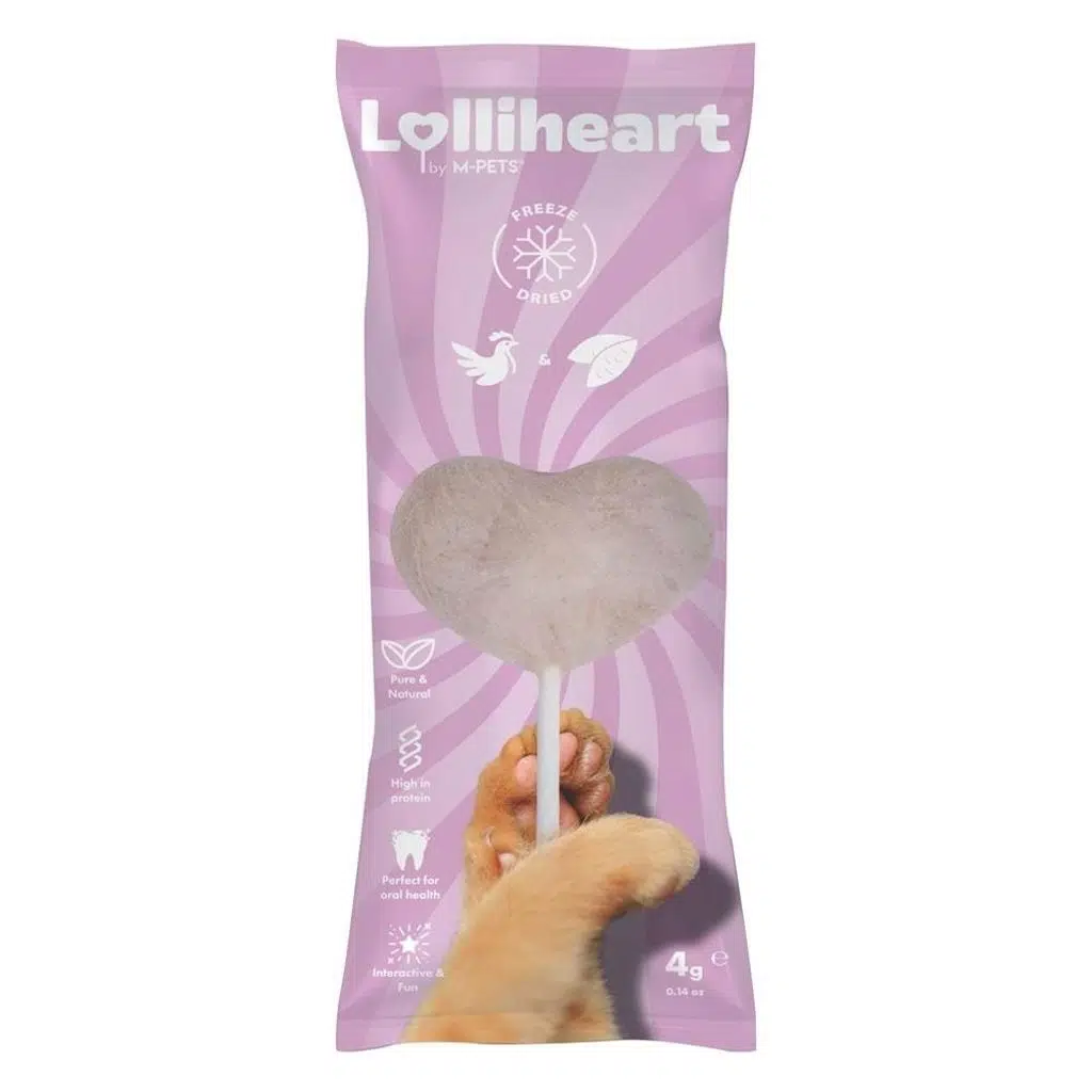 M-PETS LOLLİHEART MOR PATATESLİ KEDİ ÖDÜLÜ 4GR