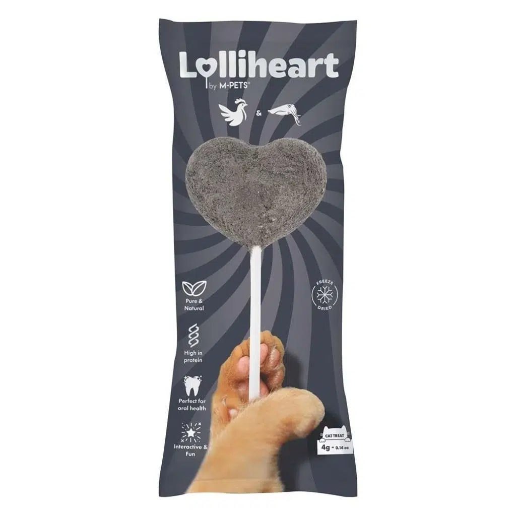 M-PETS LOLLİHEART MÜREKKEP BALIKLI KEDİ ÖDÜLÜ 4GR