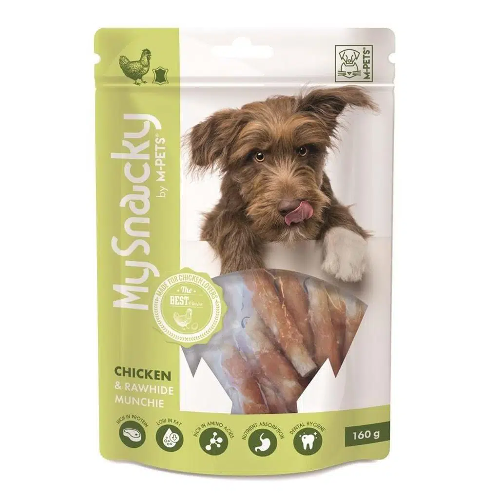 M-PETS MY SNACKY CHICKEN _ RAWHIDE MUNCHY KÖPEK ÖDÜLÜ 160GR