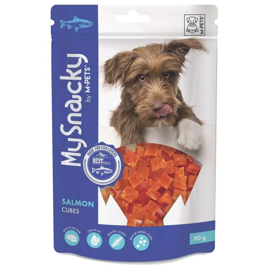 M-PETS MY SNACKY SALMON CUBES KÖPEK ÖDÜLÜ 80GR