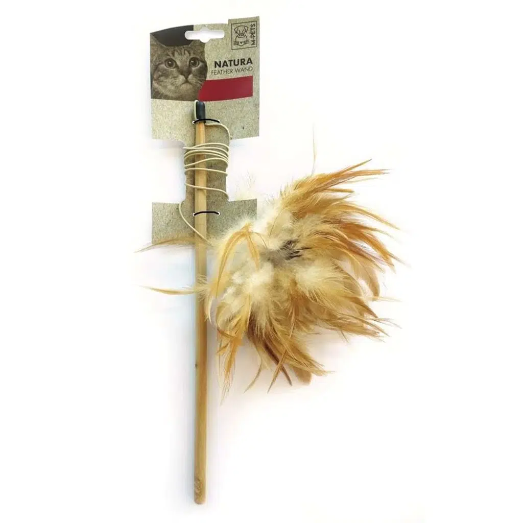 M-PETS NATURA FEATHER WAND KEDİ OYUNCAĞI OLTA
