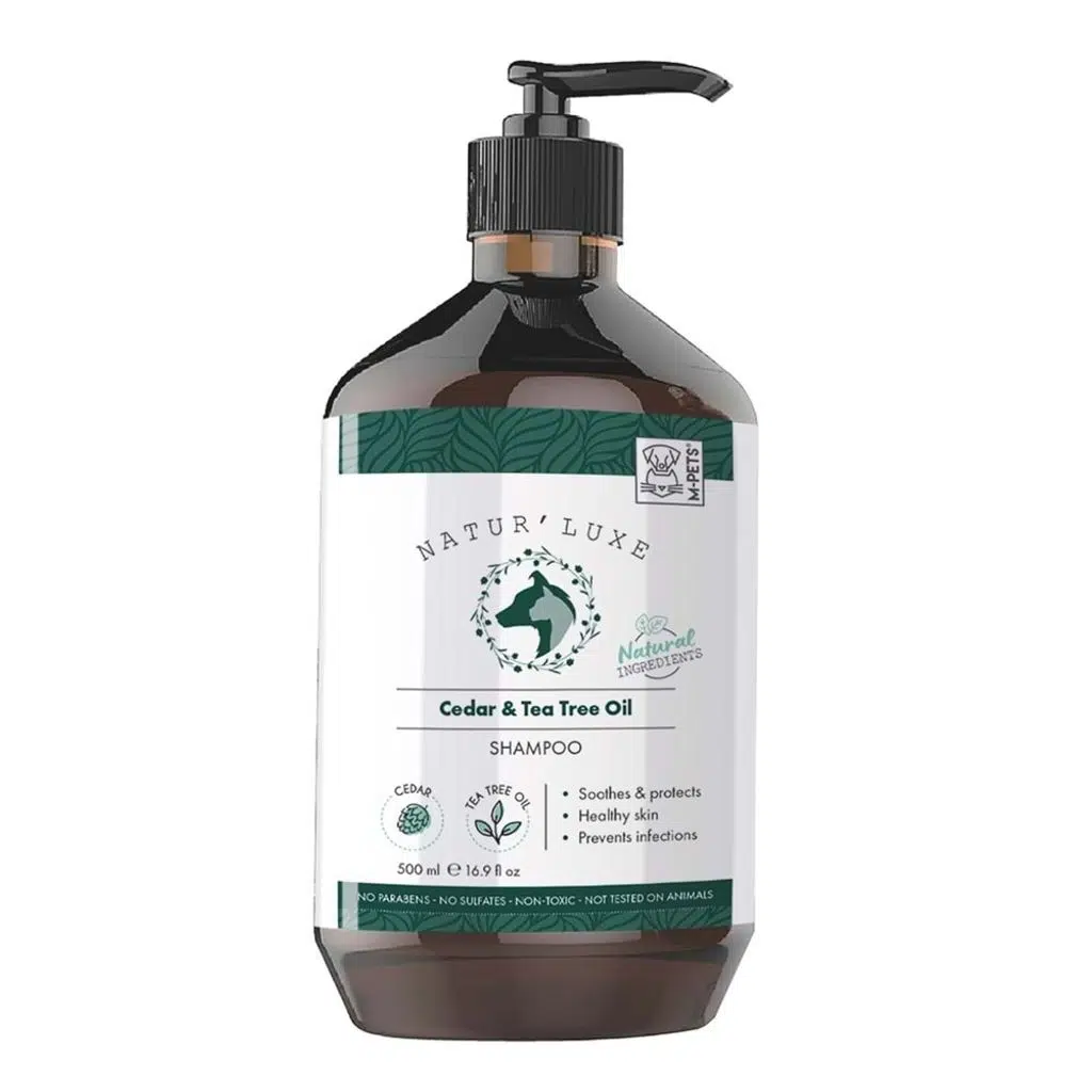 M-Pets Naturluxe Sedir ve Çay Ağacı Yağlı Köpek Şampuanı 500ml