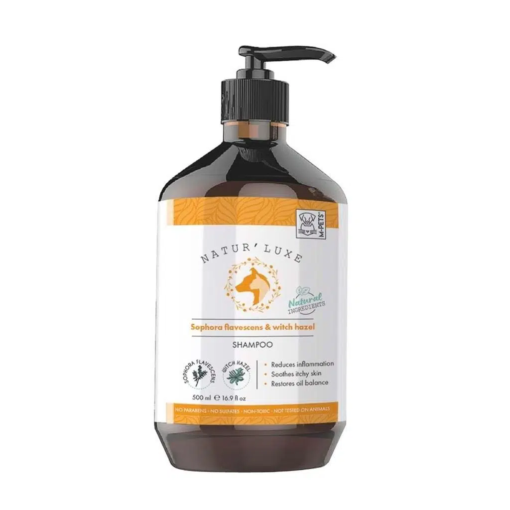 M-PETS NATURLUXE SOPHORA FLAVESCENS & CADI FINDIĞI İÇEREN DOĞAL ŞAMPUAN 500 ML