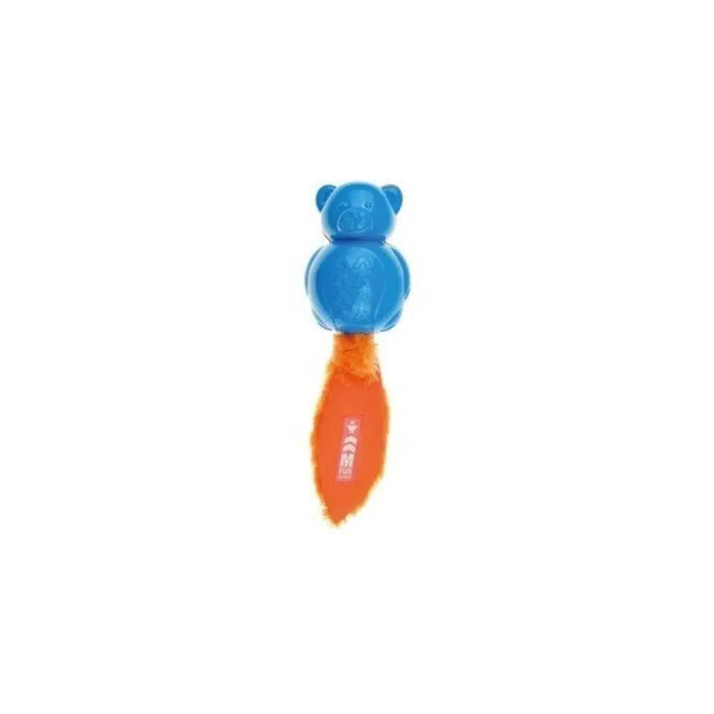 M-PETS ON/OFF TEDDY KÖPEKLER İÇİN KAUÇUK OYUNCAK BLUE/ORANGE