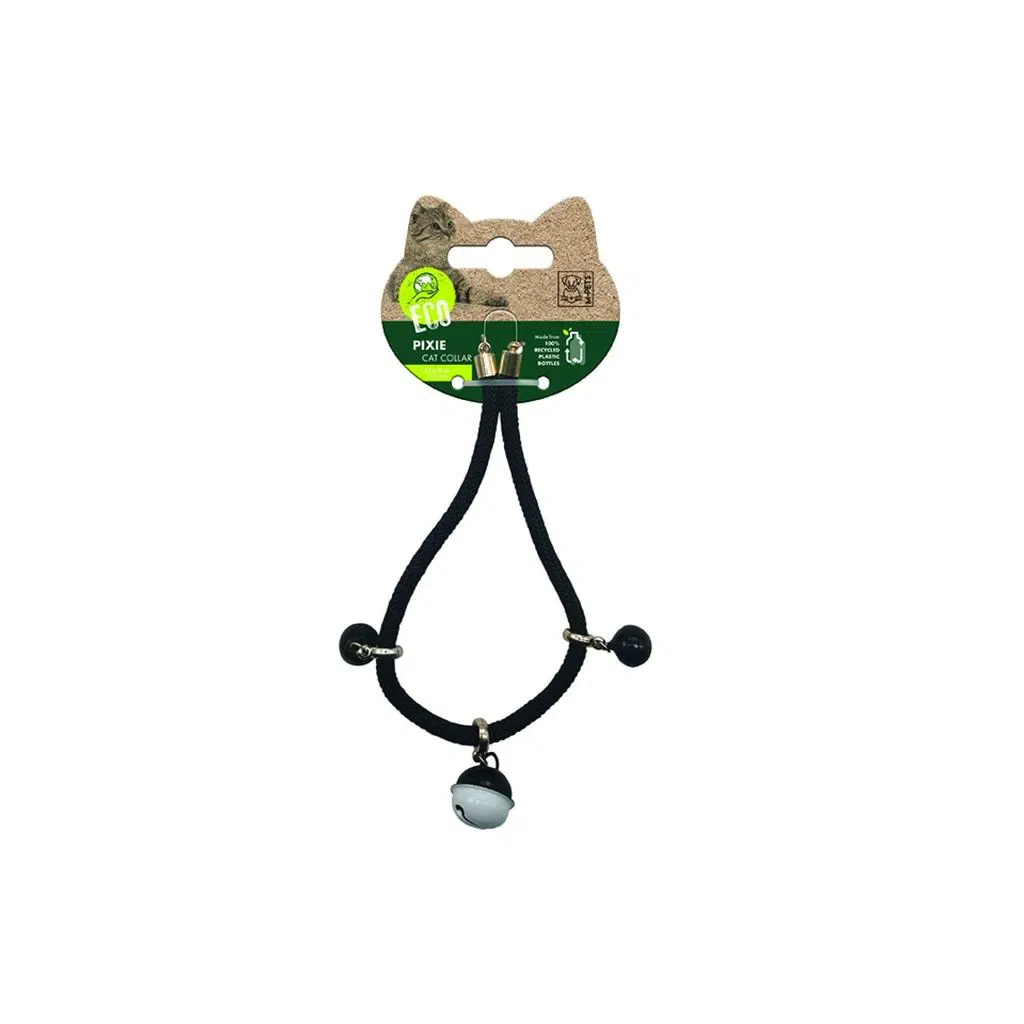 M-PETS PIXIE KEDİ BOYUN ZİLLİ TASMASI BLACK