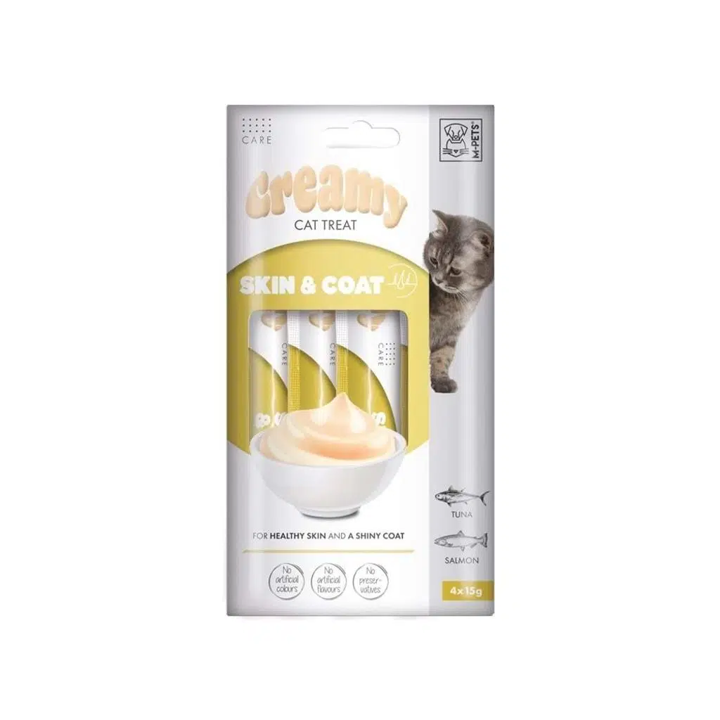 M-PETS Skin Coat Creamy Kedi Ödülü 4X15GR