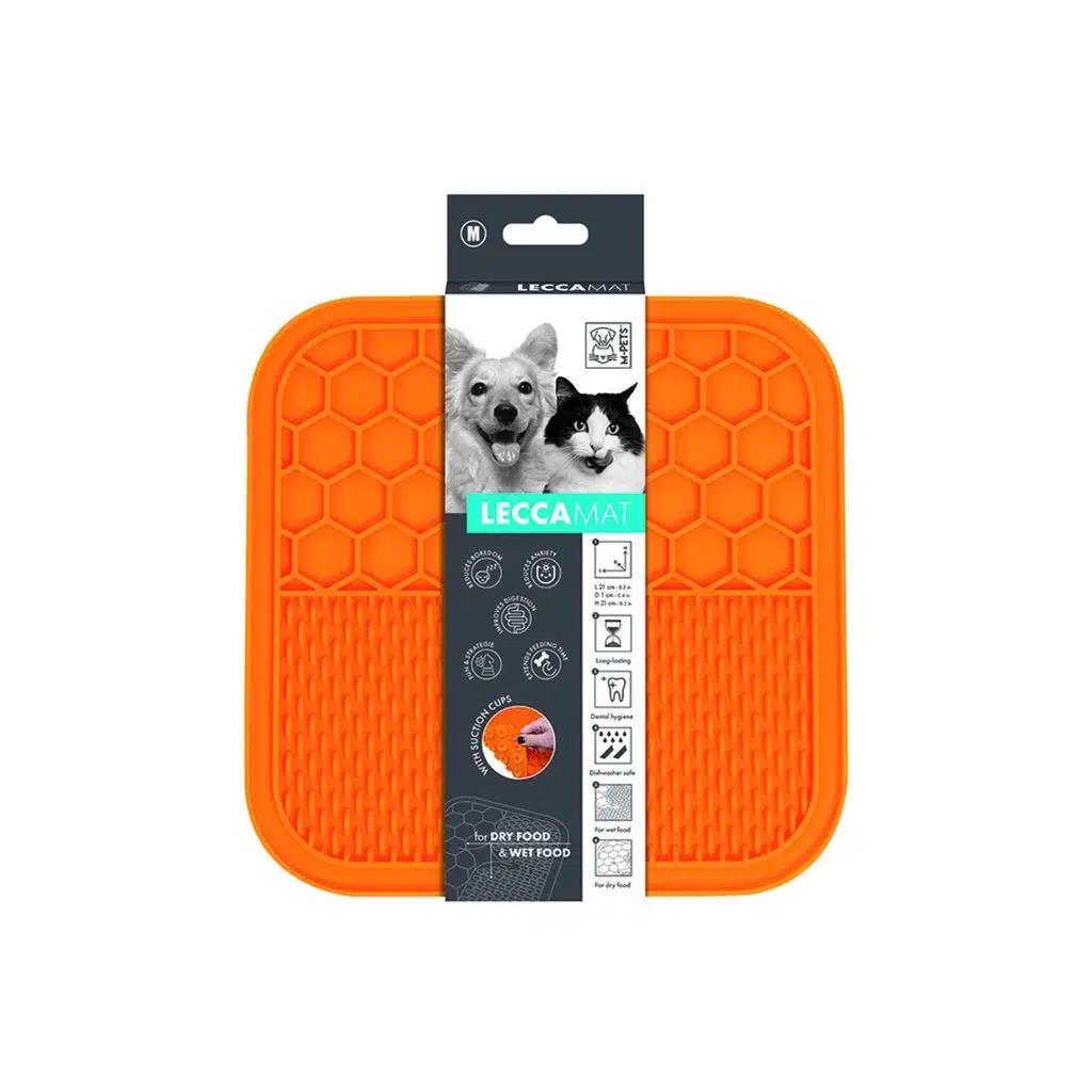M-PETS Vantuzlu Sıvı Ödül Yalama Matı TURUNCU M