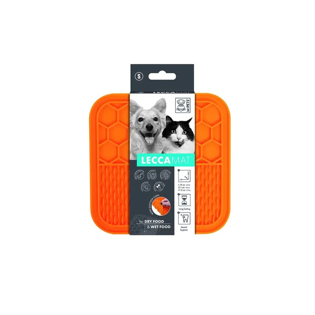 M-Pets Lecca Kedi ve Köpekler İçin Yavaş Beslenme Ödül Matı Turuncu S