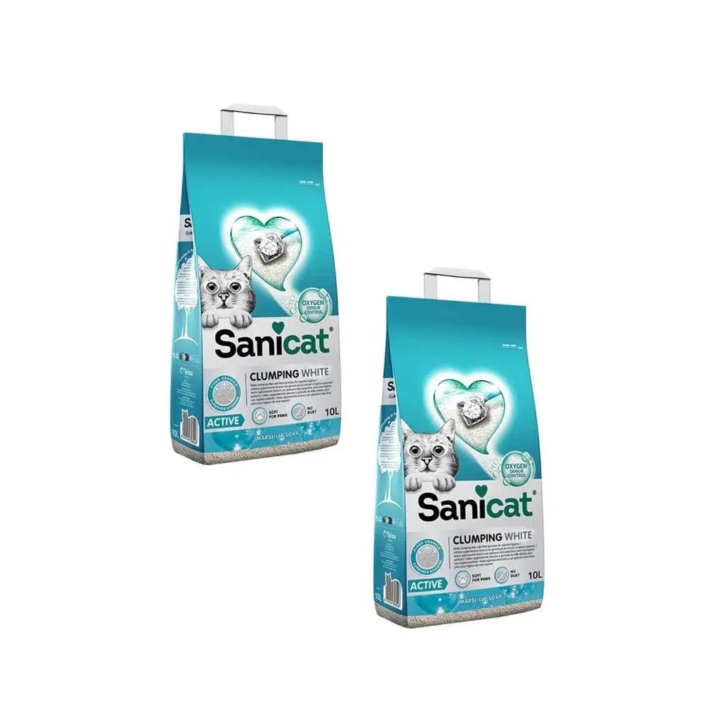 MARSİLYASABUNLU TOPAKLANAN KEDİ KUMU 10 KG 2 ADET