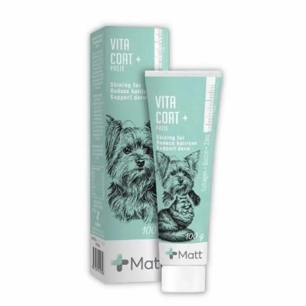 Matt Vita Coat Kedi ve Köpek için Dermatolojik Destek Pasta 100gr