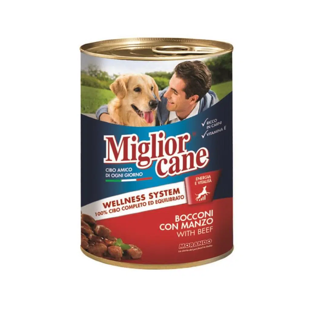 Miglior Cane Köpek Konservesi Biftekli-405 Gr