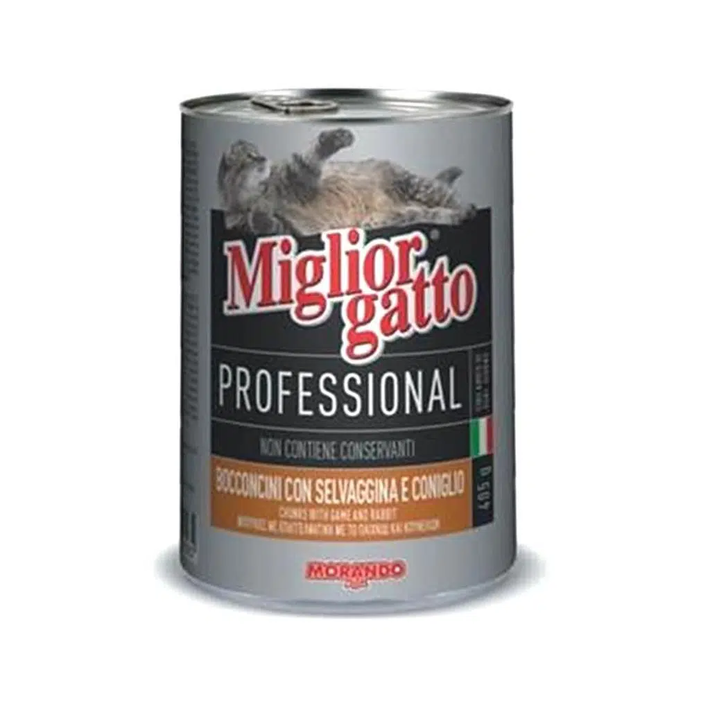 Morando Profosyenel Kedi Konservesi Av hayvanı,Tavşan-405 gr