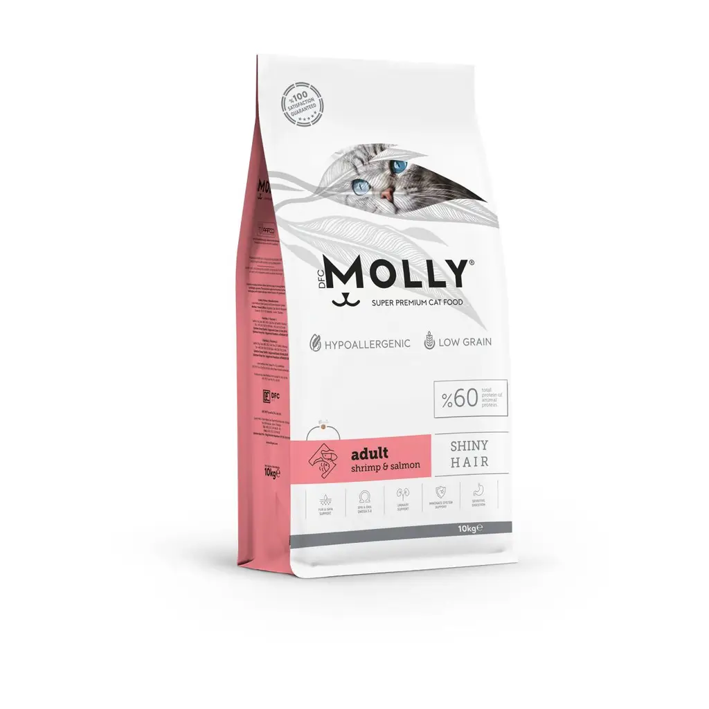 Molly Karides Somonlu Kedi Maması 10 Kg