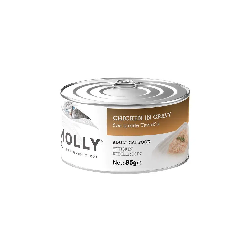 Molly Soslu Tavuklu Kedi Konservesi 85 gr