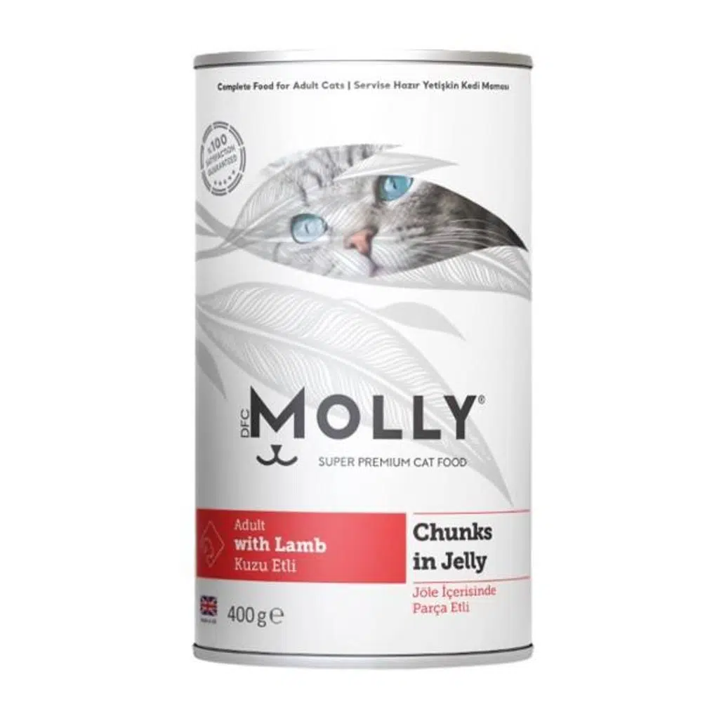 Molly Kuzu Etli Kedi Konservesi Jöle İçinde Parca Etli 400 Gr