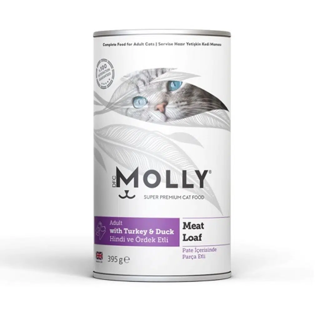 Molly Pate Hindi ve Ördek Etli Kedi Konservesi 400 Gr