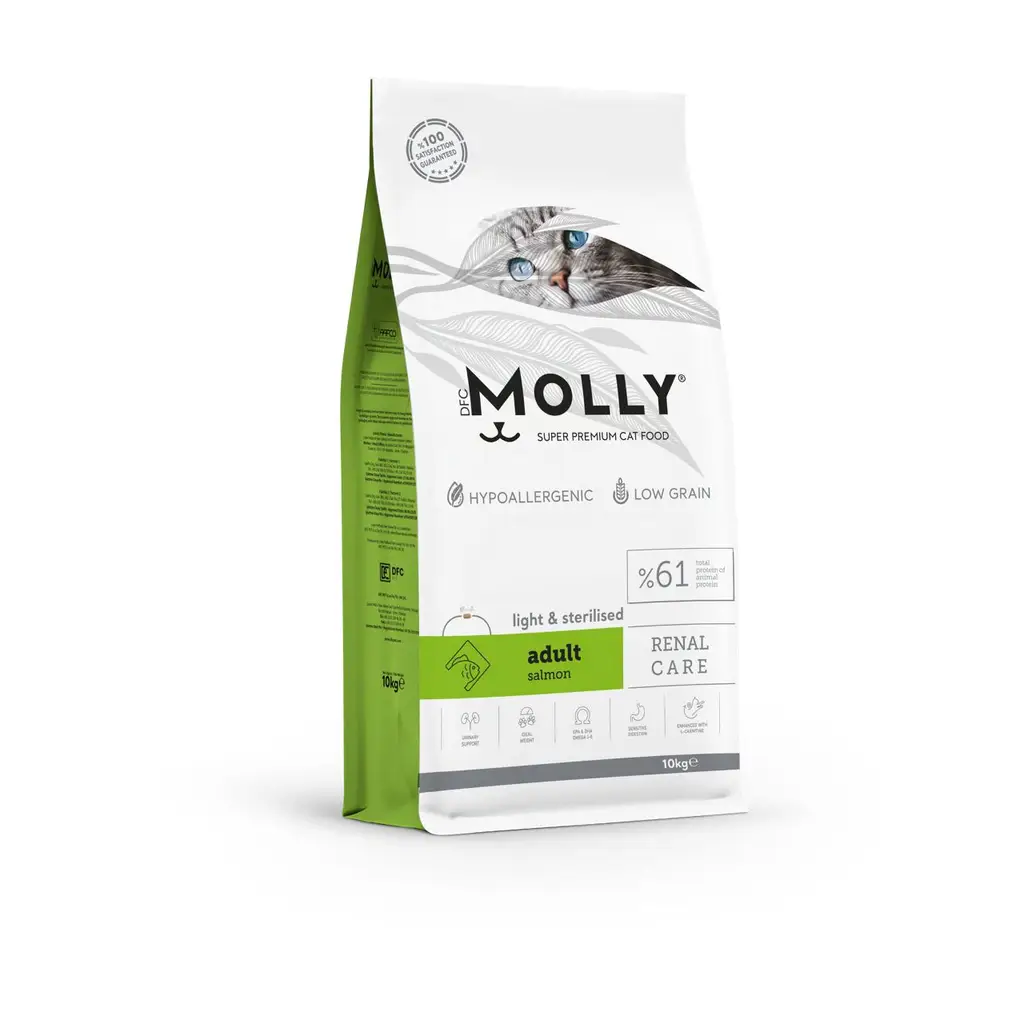 Molly Somonlu Kısırlaştırılmış Kedi Maması 10 Kg