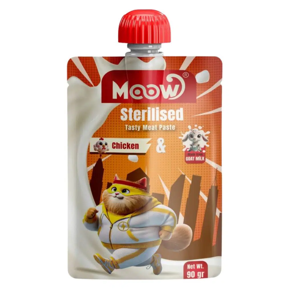 Moow Kedi Tavuklu Keçi Sütlü Kısır Kedi Et Ezmesi 90 gr