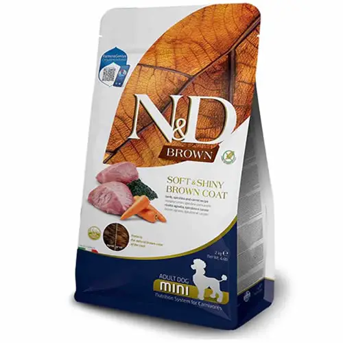 N&D BROWN DOG Kuzu, Patates, Havuç Ve Spirulina Küçük Irk Kahverengi Yetişkin Köpek Maması 2 Kg