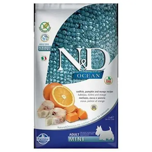 N&D Nd Tahılsız Balıklı Balkabaklı Yetişkin Küçük Irk Köpek Maması - 2,5 Kg