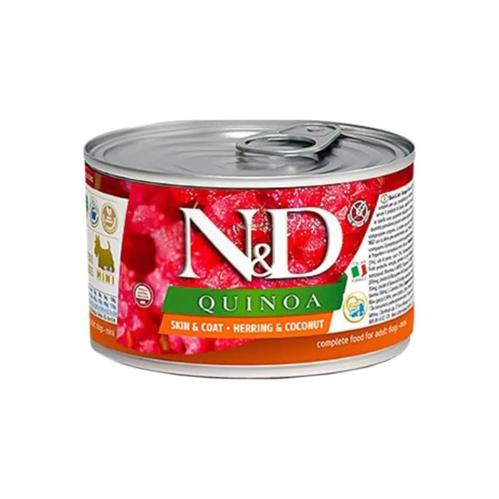 N&D Skın & Coat Ringa Balığı & H.cevizi Konserve Köpek Maması 140gr
