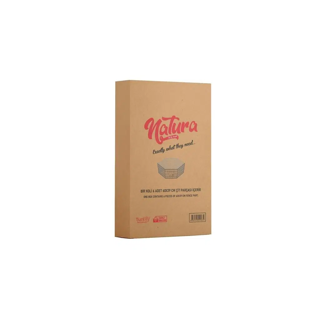 Natura Altıgen Kedi Köpek Oyun Çiti Küçük 6 Parça 60cm X 39cm