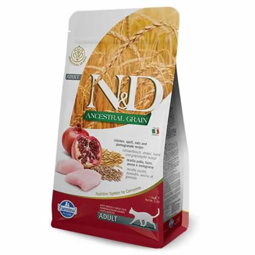 N&D Düşük Tahıllı Tavuklu Narlı Yetişkin Kedi Maması 1,5 Kg