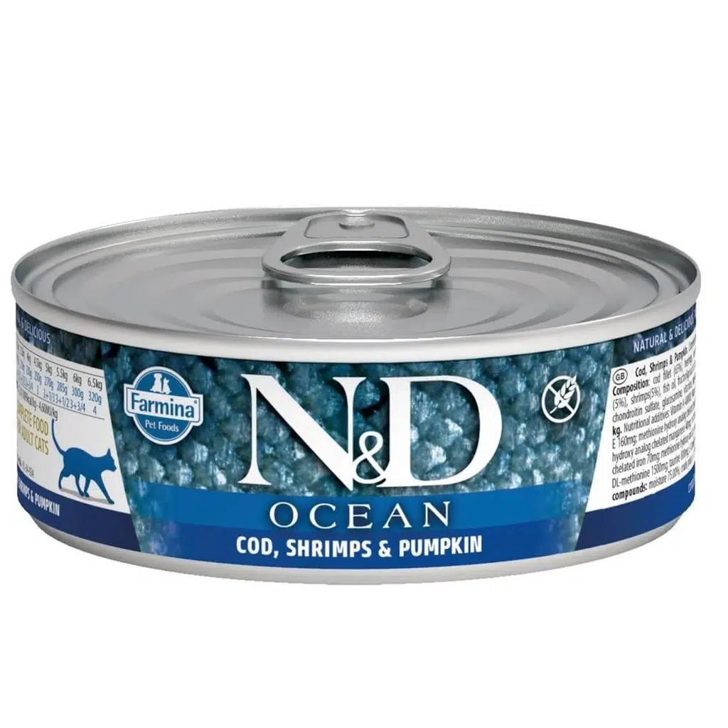 ND Cat Ocean M. Balığı/Karides/Balkabaklı Yavru Kedi Kons 70 Gr 