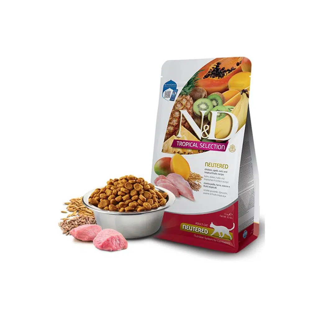 N&D Tropical Selection Tavuklu ve Tropikal Meyveli 1.5 Kg Kısırlaştırılmış Kuru Kedi Maması
