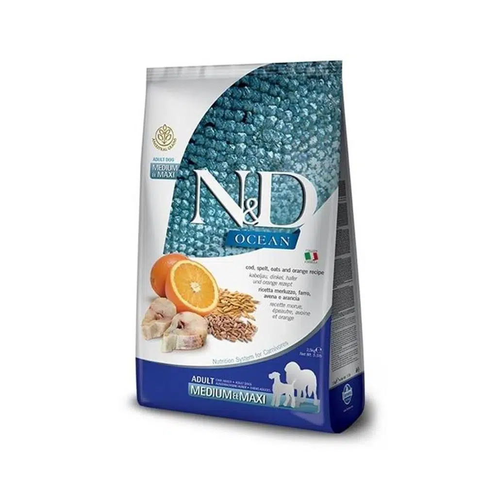 ND Dog Ocean Low Grain Adult Med/Maxi Morina Balıklı&Portakallı Köpek 2.5 kg