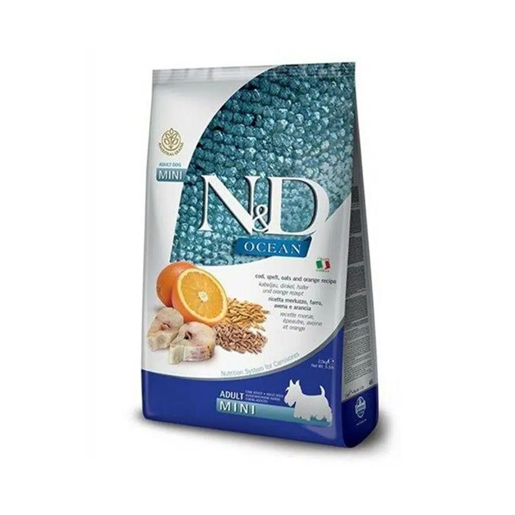 N&D Ocean Düşük Tahıllı Balıklı 2.5 Kg Mini Yetişkin Kuru Köpek Maması