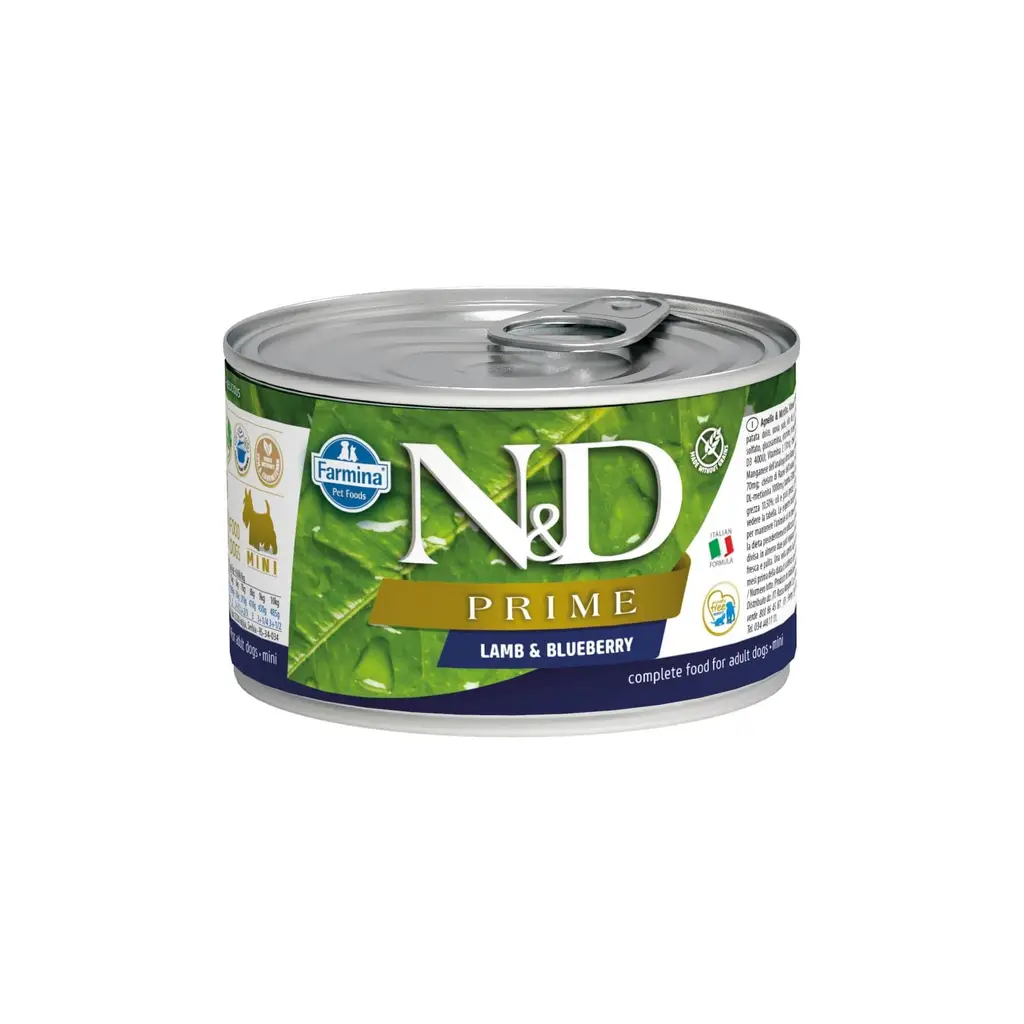 ND Dog Prime Kuzulu/Yaban Mersinli Köpek Konservesi 140 Gr