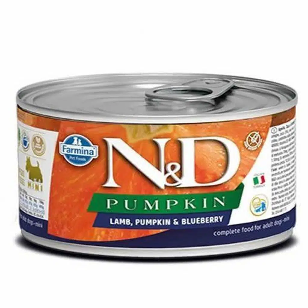 ND Dog Pumkin Kuzu/Yaban Mersini Köpek Konservesi 140 Gr