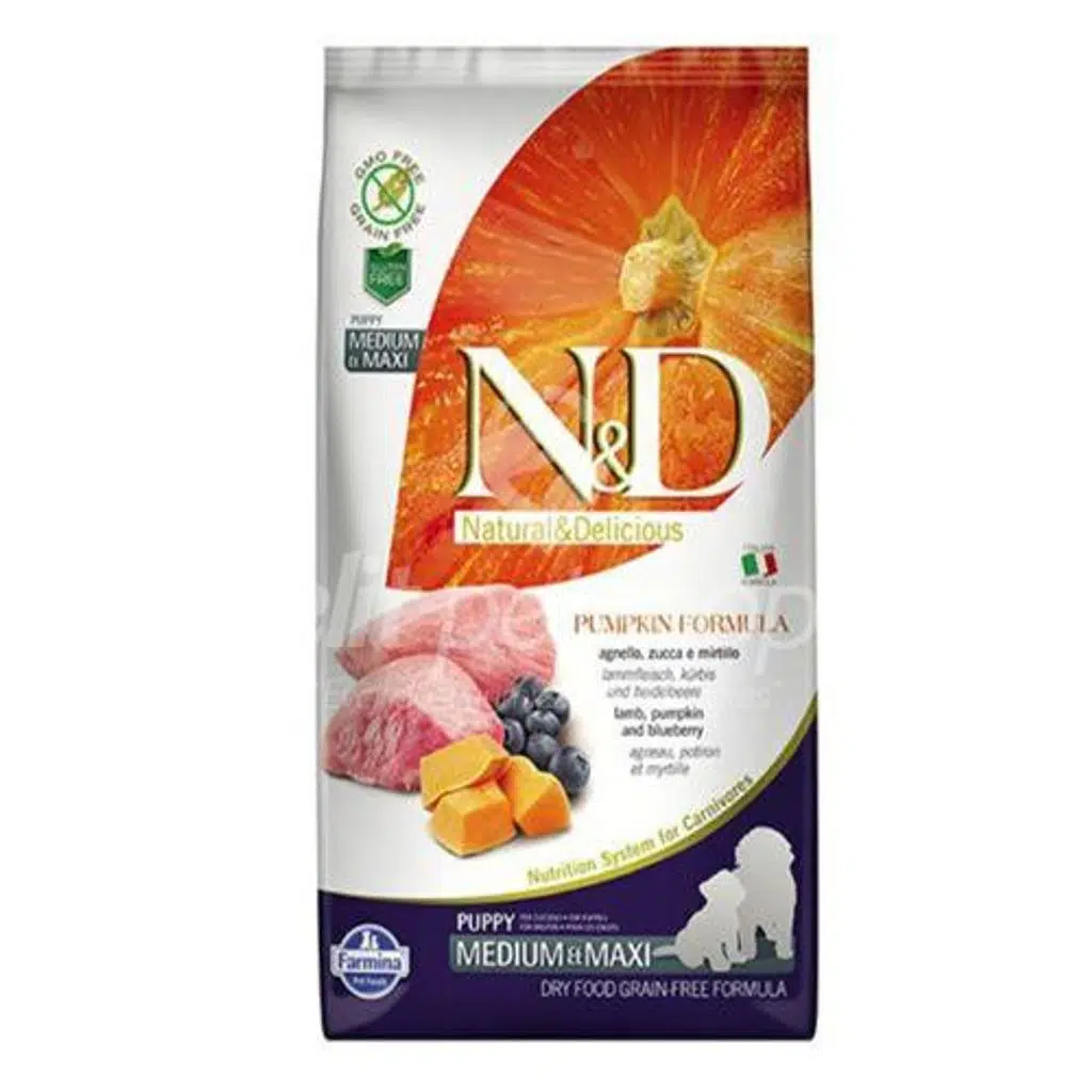 ND Dog Pumpkin Puppy Med/Maxi Kuzulu&Balkabaklı Köpek Maması 2,5 KG 