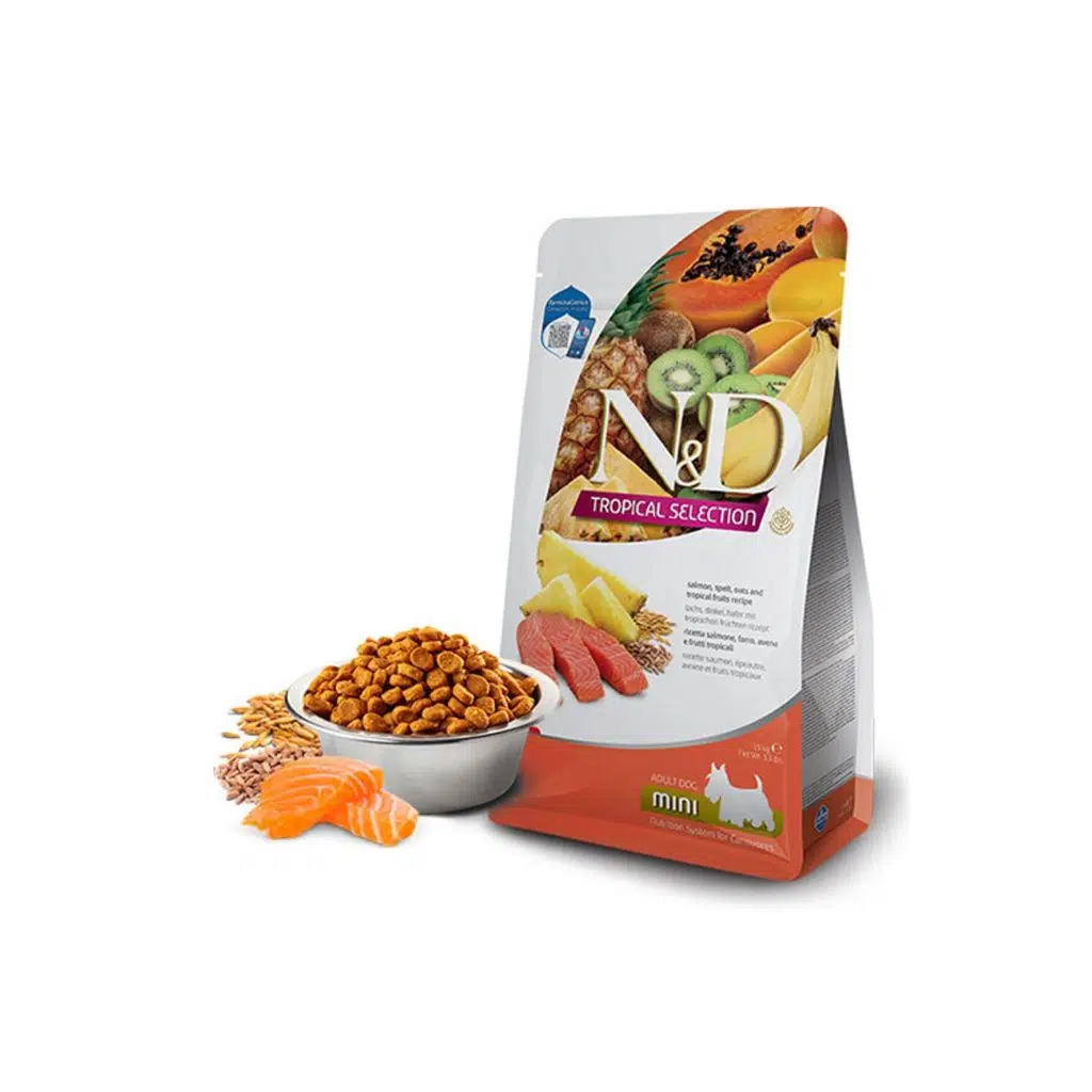 N&D Tropical Selection Somonlu ve Tropikal Meyveli 5 Kg Mini Yetişkin Kuru Köpek Maması