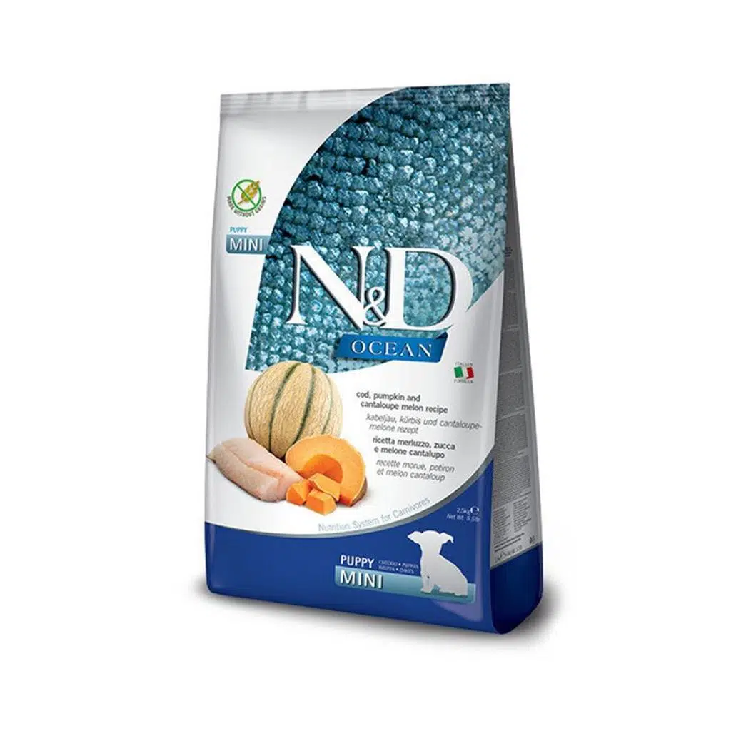 ND Dog Ocean Puppy Mini Morina Balıklı Kavunlu Köpek Maması 2,5 KG