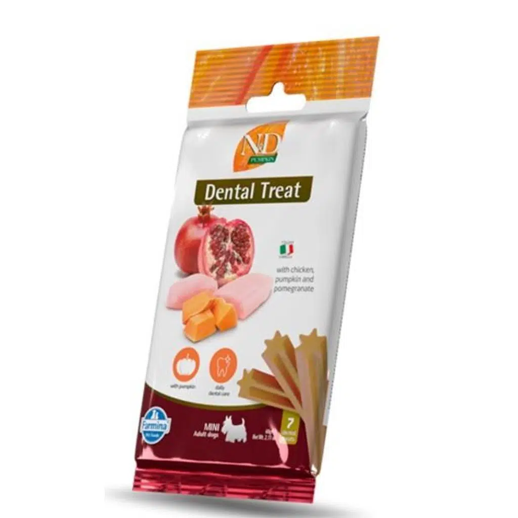 ND Pumpkin Tavuklu Bal Kabaklı ve Narlı Küçük Irk Yetişkin Köpek Ödül Maması 60gr