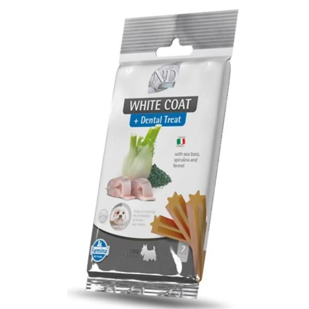 ND White Levrek Spirulina ve Rezeneli Küçük Irk Yetişkin Köpek Ödül Maması 60gr