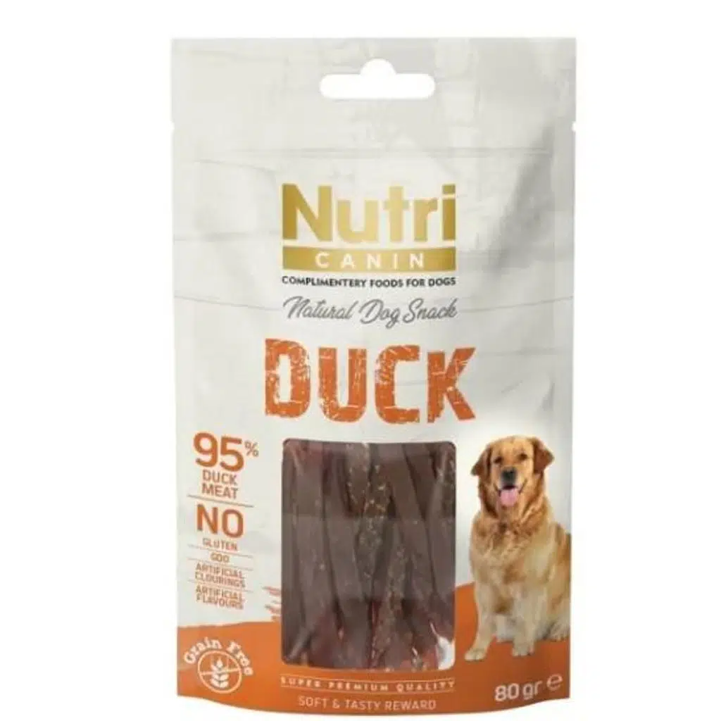 Nutri Canin %95 Ördek Etli Tahılsız Köpek Ödül Maması 80gr