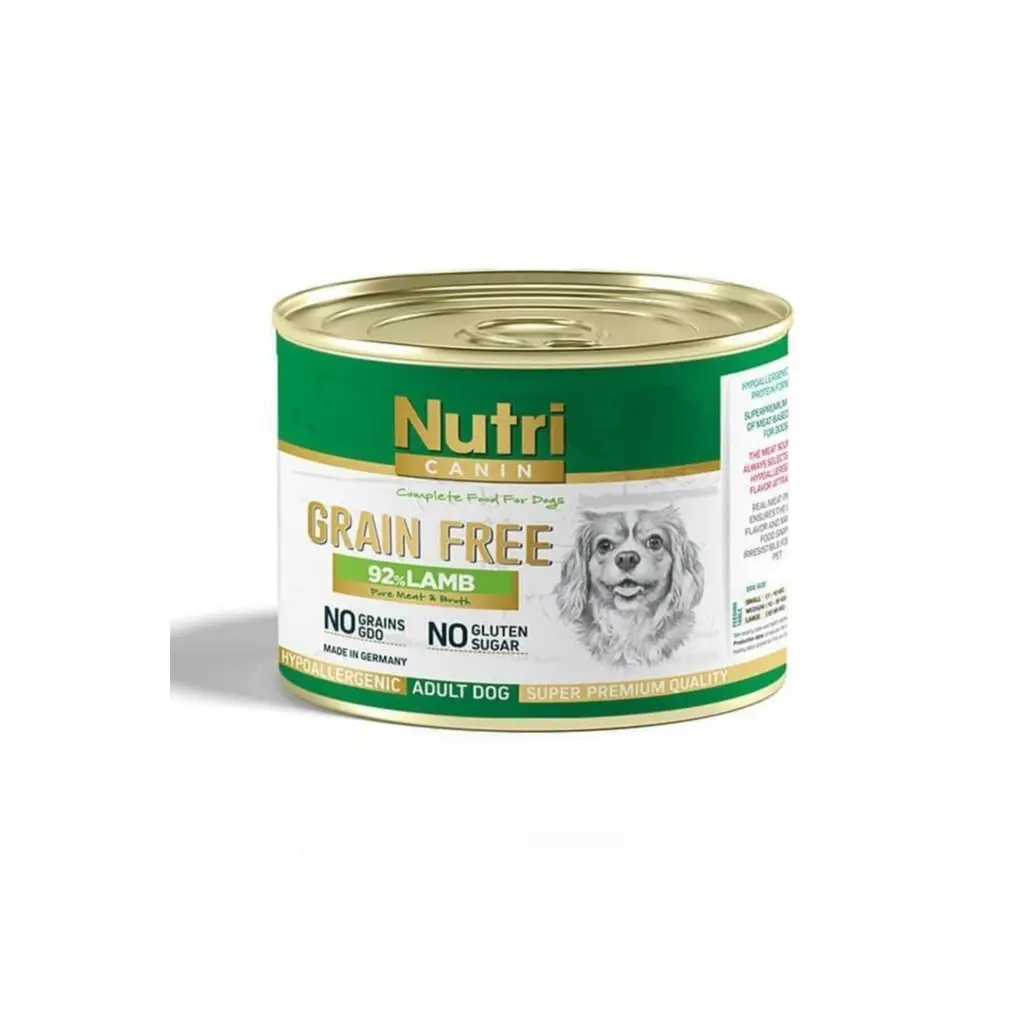 Nutri Canin Kuzu Etli Tahılsız Köpek Konservesi 200 Gr