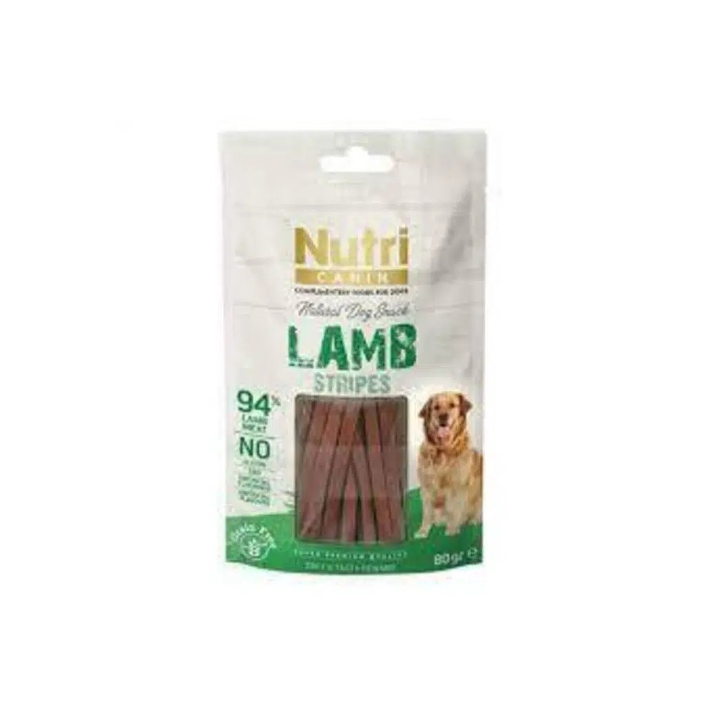 Nutri Canin %94 Kuzu Etli Tahılsız Çubuk Köpek Ödül Maması 80gr