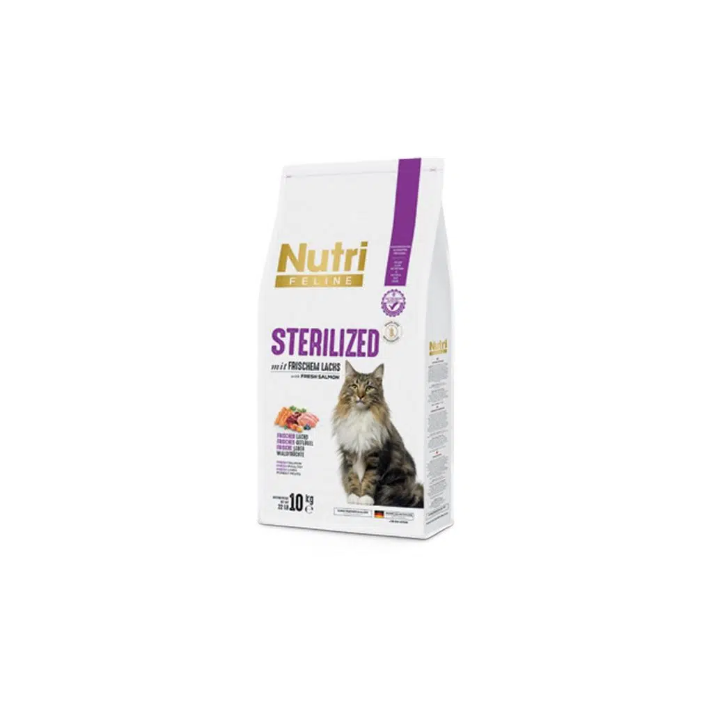 Nutri Feline Sterilized Somon Etli 10kg Kedi Maması