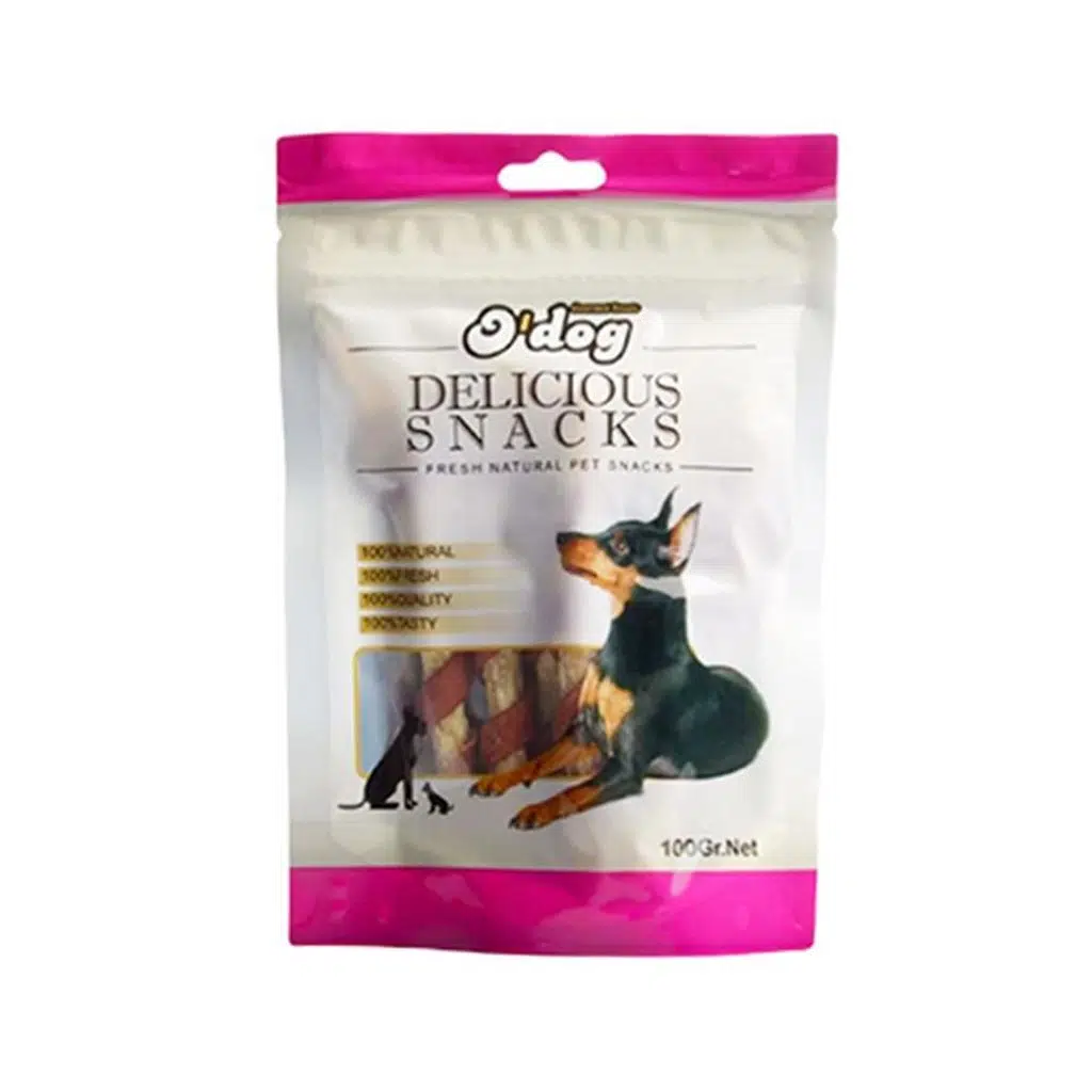 O Dog Kuzu Parçacıklı Sargılı Köpek Ödülü 100 Gr