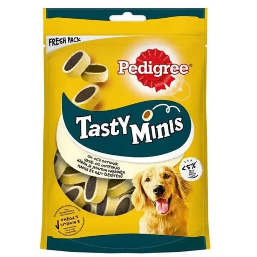 Pedigree Tasty Minis Sığır Etli ve Peynirli Köpek Ödül Maması 140gr