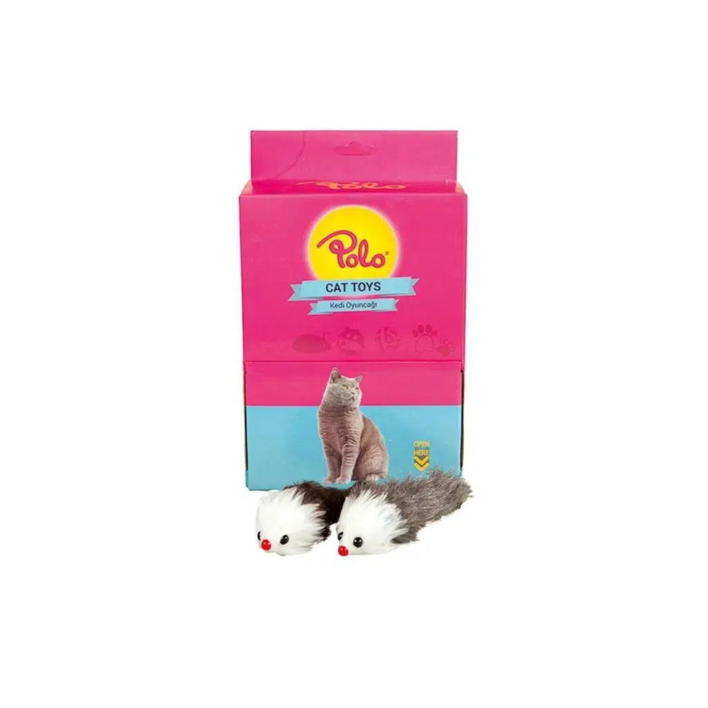 Polo Tüylü Kırmızı Burun Fare 17Cm